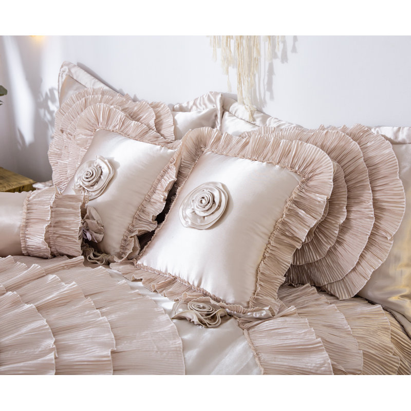 Ensemble d'édredon en microfibre 6 pièces , Édredon de grande taille et 5 pièces supplément