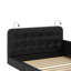 Grand lit plateforme tapissier avec 2 lumières-875769325