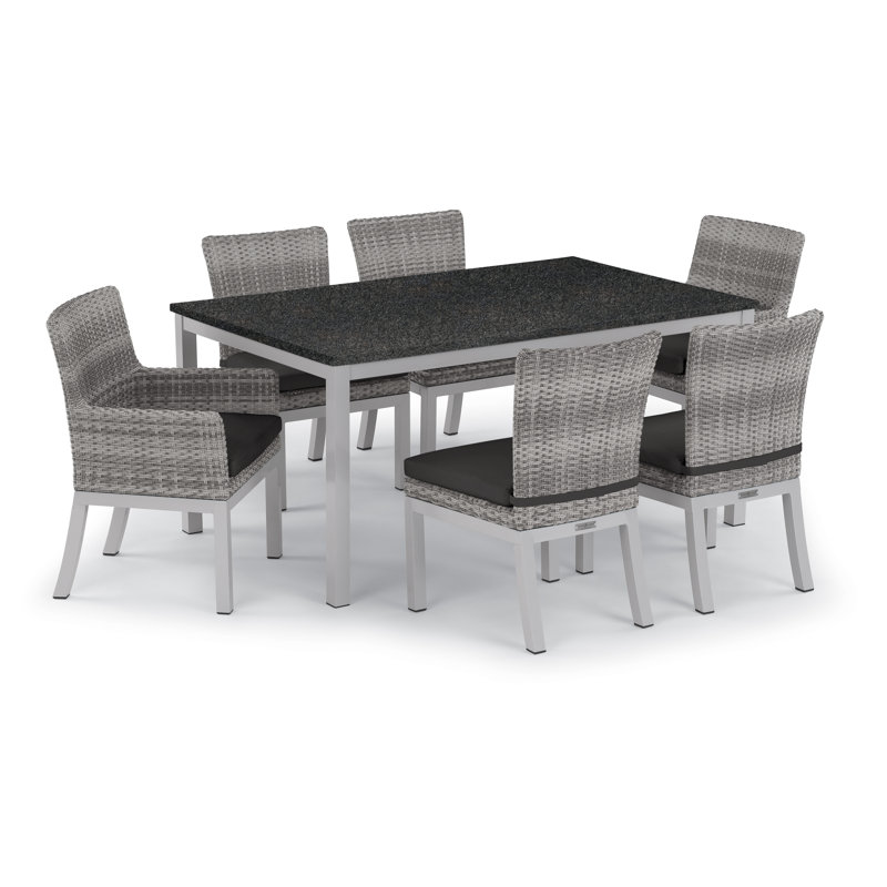 Argento Outdoor Dining Chair, Jet Black