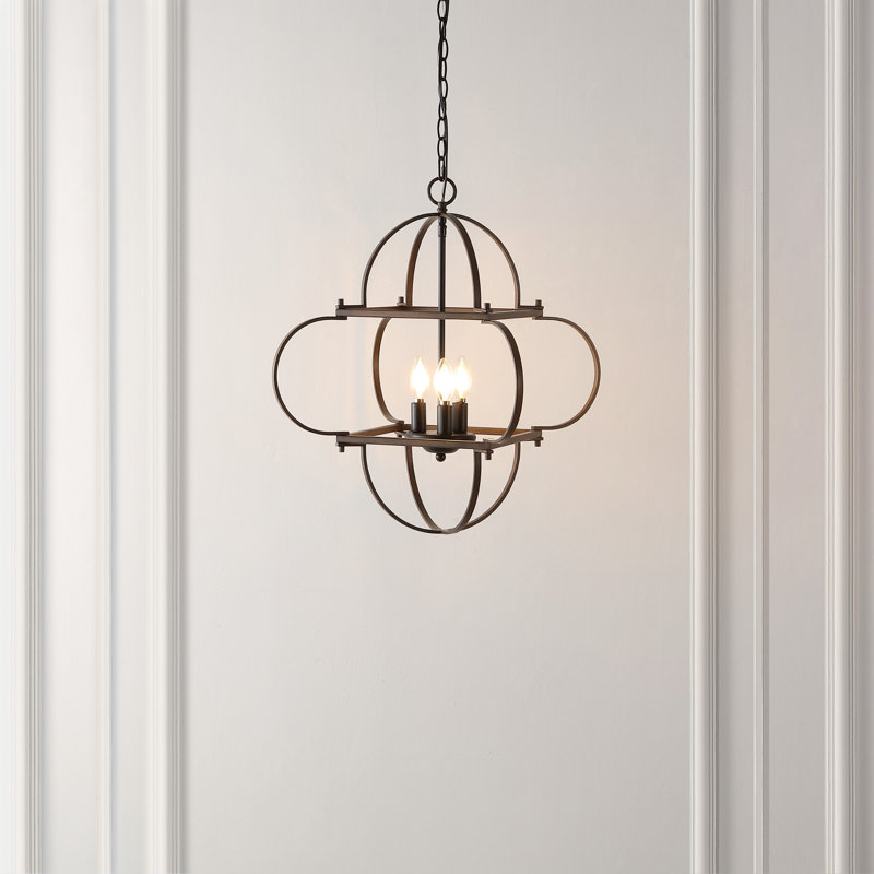 Luminaire suspendu 3 lumières noir / brun