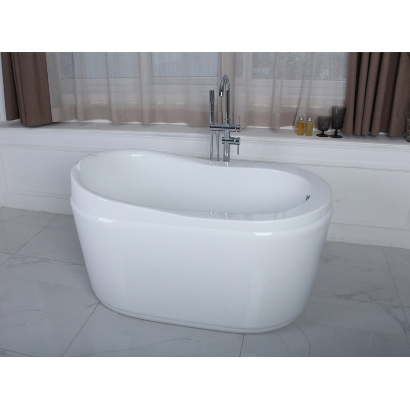 Eden Acrylic 52" x 30" Freestanding Soaking Bathtub