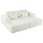 Chaise longue inclinable en velours côtelé Modern-168068046