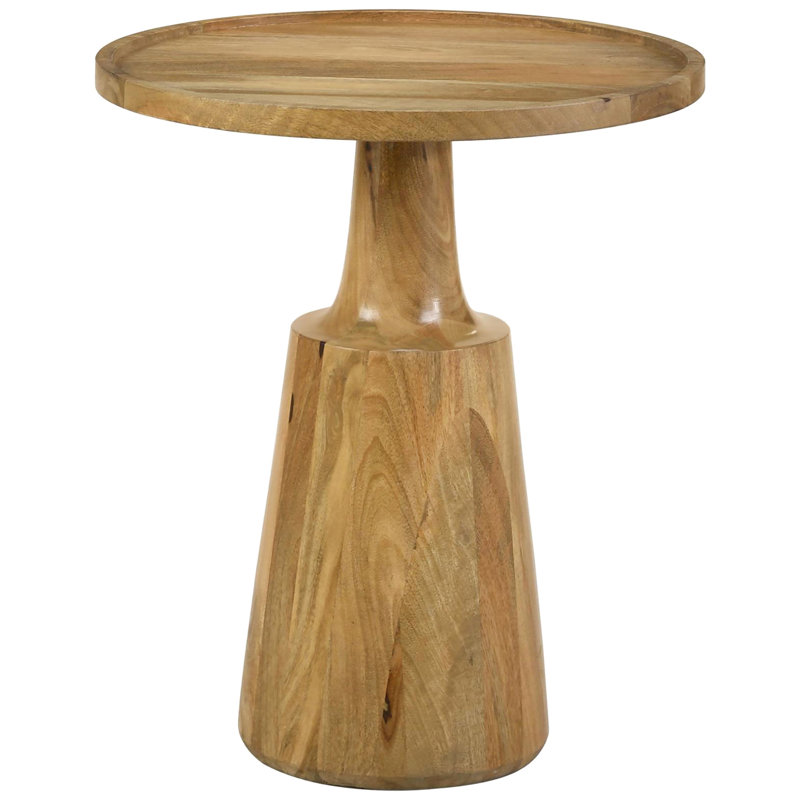 Table d'appoint à piédestal, Brun