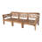 Boduram 84.75'' Wide Teak Patio Sofa with Sunbrella® Cushions-109311821