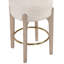 Tabouret de comptoir rembourré en tissu Maud-121555420