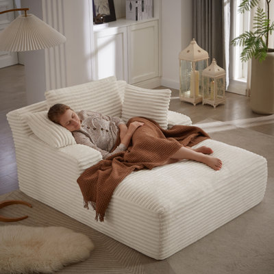 Chaise longue avec coussin moelleux