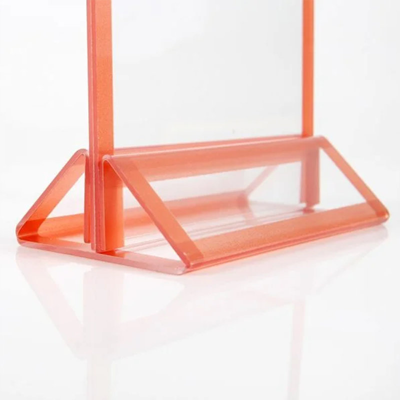 Desktop Menu Double Sided T Shape Sign Holder