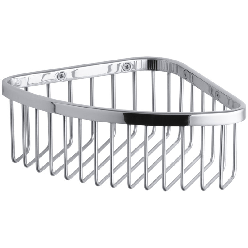 Panier de douche Kohler, Acier inoxydable poli, H 3 po x l 9,125 po x P 6,25 po