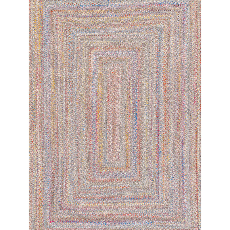 Lagos Hand Knotted Geometric Indoor / Outdoor Rug, Rectangle 8'9" x 11'9"