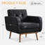 Faux Leather Armchair-1687917316