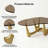 43" Abstract Triangle Glass Coffee Table with Sculptural God Base, Limited Stock Available-568952835-568952861