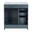 Ensemble de meuble-lavabo double 60 po avec comptoir en céramique 60 po Modern-212885064