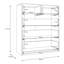 Minimalistic Chest of Drawers with 4 Spacious Drawers, Living Room/Bedroom, Engineered Wood, Black/Dark Walnut Decor, 99.9 cm W x 117.3 cm H x 41.9 cm D