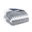 Édredon pour lit double / grand 3 pièces. Capitonnage en coton chenille. Imprimé bleu marine. Remplir. Et 2 taies décoratives. Magnifique literie en chenille lavable à la machine. Chaud assorti-129124964-129124965