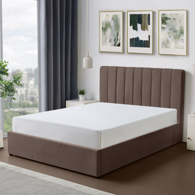 Evelynne Fabric Ottoman Bed Frame with Storage - 