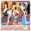 Crèche de Noël lumineuse 5 pi Gutierrez-710776711