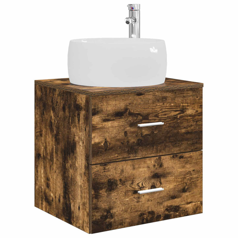 495 mm Bathroom Vanity, Smoked Oak