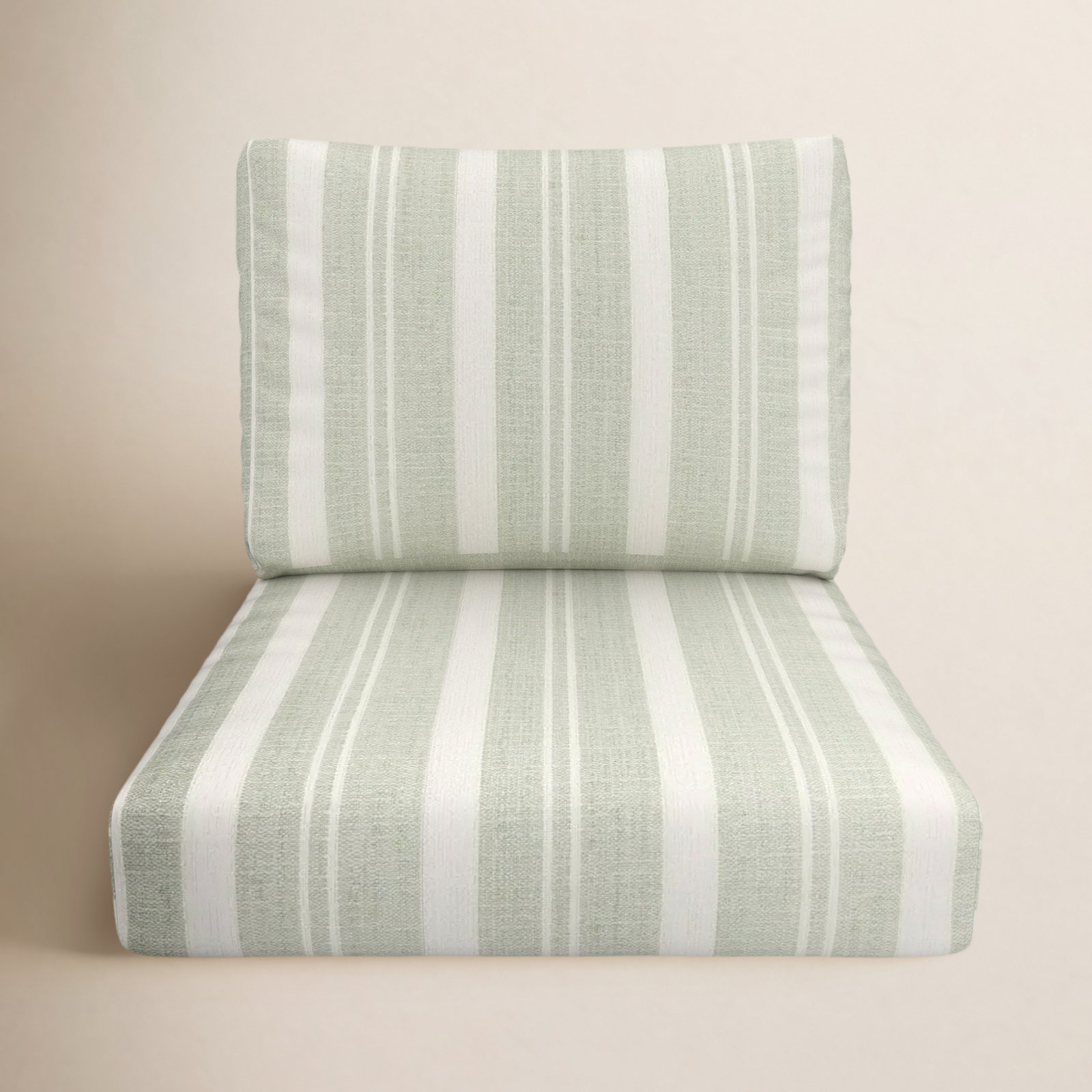 Amala Indoor/Outdoor Sunbrella® Cushion, 25" W x 5" D, Sunbrella Tranquil Sage