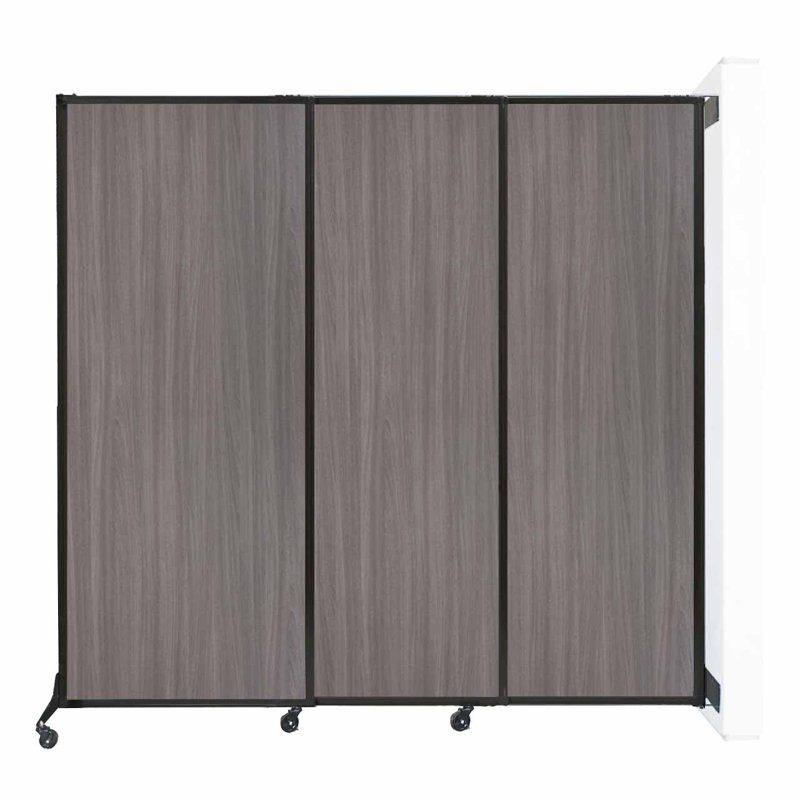 Cloison coulissante Quickwall, Orme gris, H 88 po x L 84 po