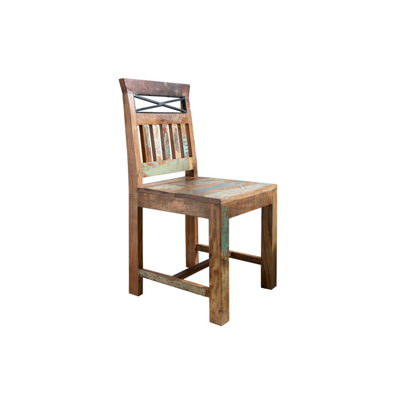 Nature Of Spirit 45cm H Solid Wood Slat Back Side Chair