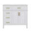 Meuble-lavabo de 36 pouces avec lavabo, meuble-lavabo simple avec quatre tiroirs (dont un tiroir rabattable), deux portes et une tablette réglable, armoire avec lavabo en céramique-805204697
