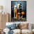 Black Floater Framed