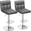 Stallcup Swivel Upholstered Adjustable Height Counter Stool with Metal Frame-469825363