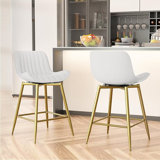Laquasha Swivel 24'' Counter Stool