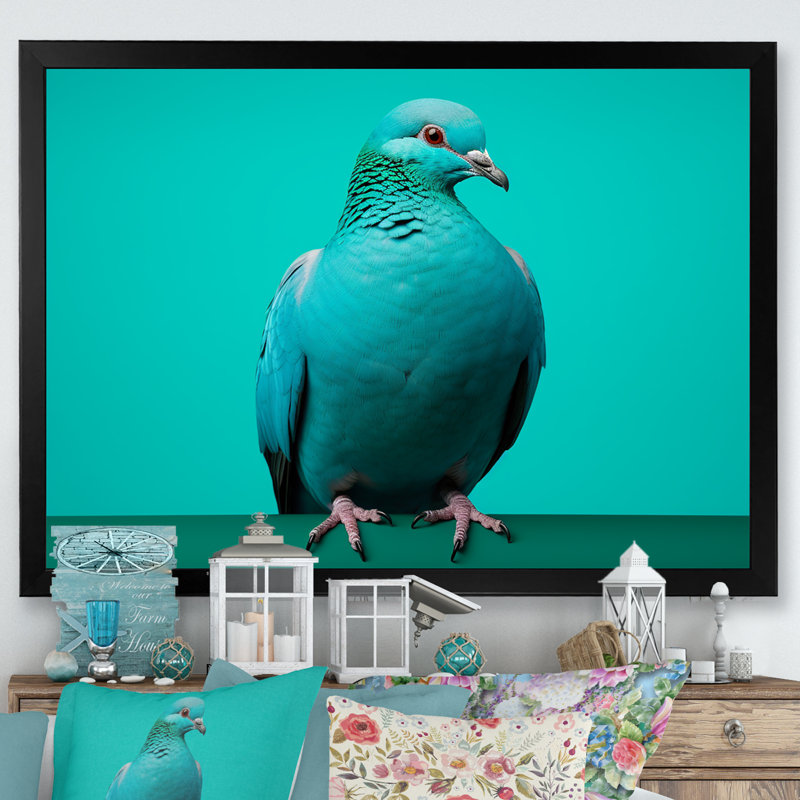 «Tranquil Dove Harmony III», reproduction sur toile, H 34 po x l 44 po x P 1,5 po, Cadre simple noir