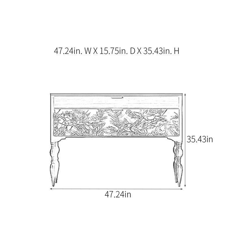 Console rétro avec tiroirs, Noir, noir, noir, noir