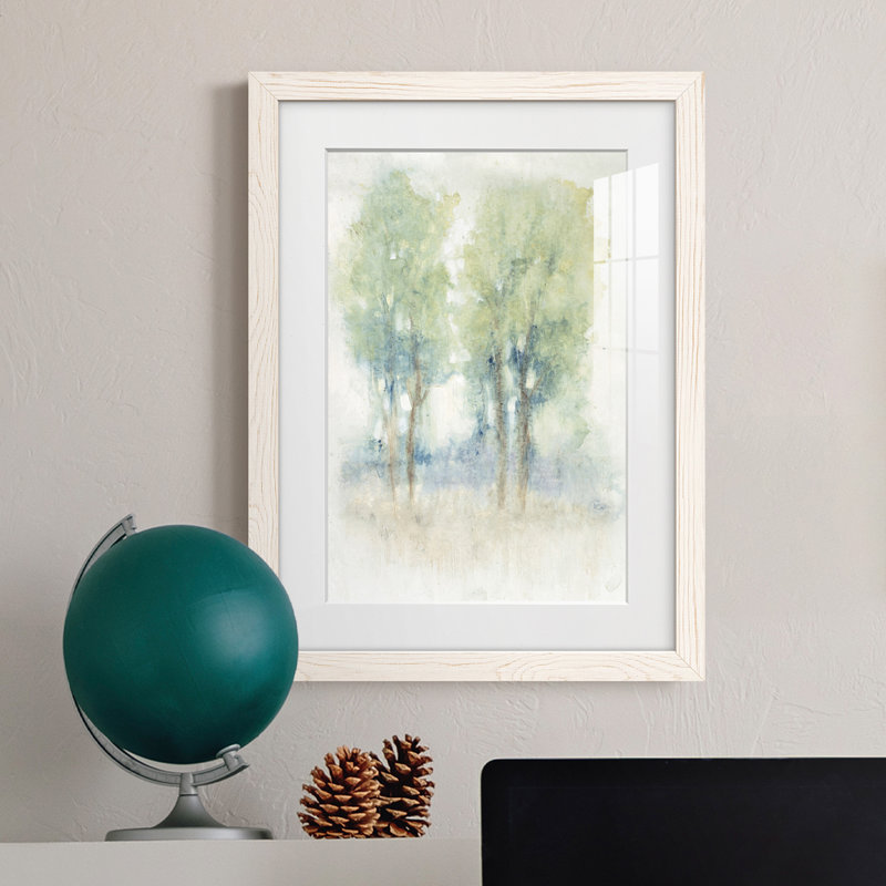 Spontane Landscape I Premium encadré mat - prêt à être accroché, H 32 po x l 23 po x P 1 po, Blanc