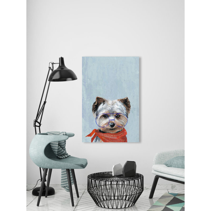 «Sassy Dog», reproduction sur toile tendue, H 18 po x l 12 po x P 1,5 po