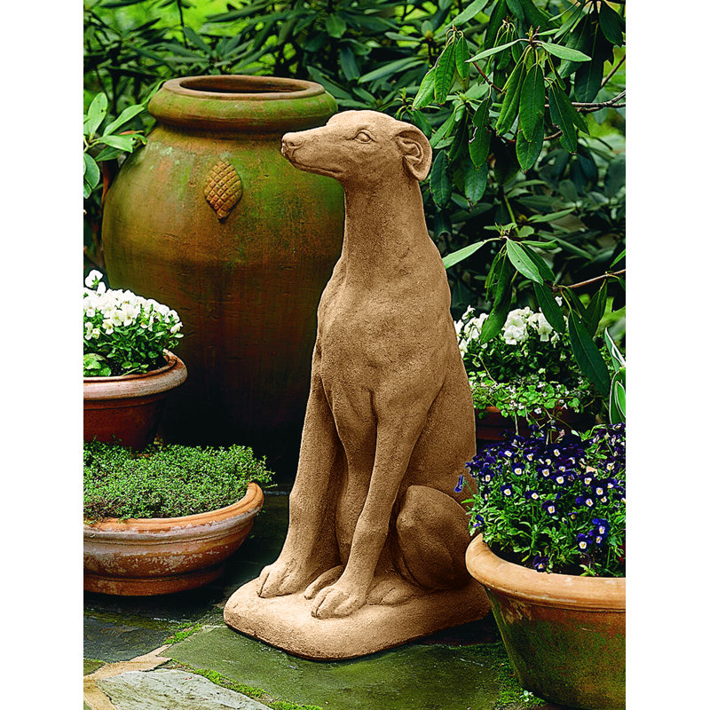 Greyhound Statue, Travertine