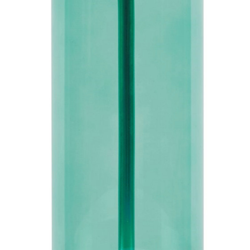 Lampe de table en verre bleue, à brancher
