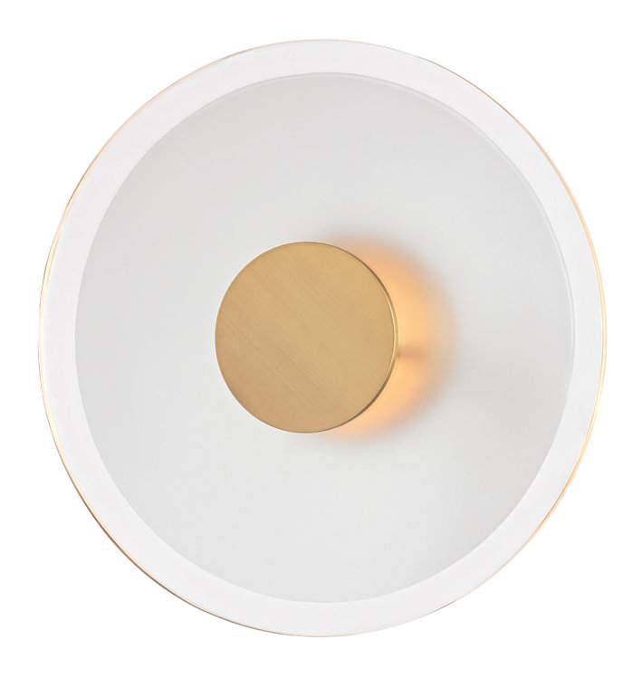 Guthrie 1 - Light LED Wallchiere, Aged Brass, 4" H X 13" W X 4" D