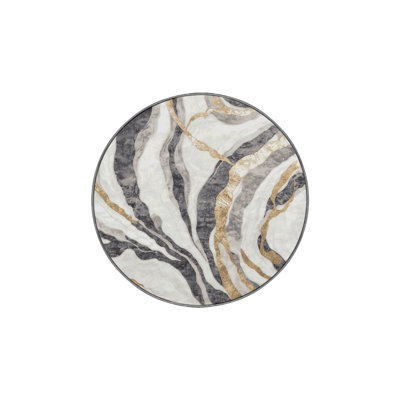 Machine Washable Gray Area Rug