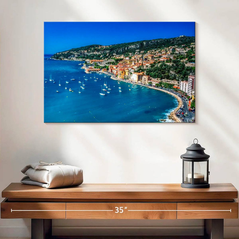 Gillard Villefranche-Sur-Mer Côte, H 16 po x l 24 po