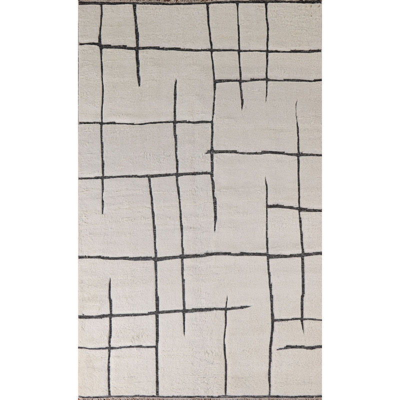 Tapis marocain moderne moelleux 6 x 9