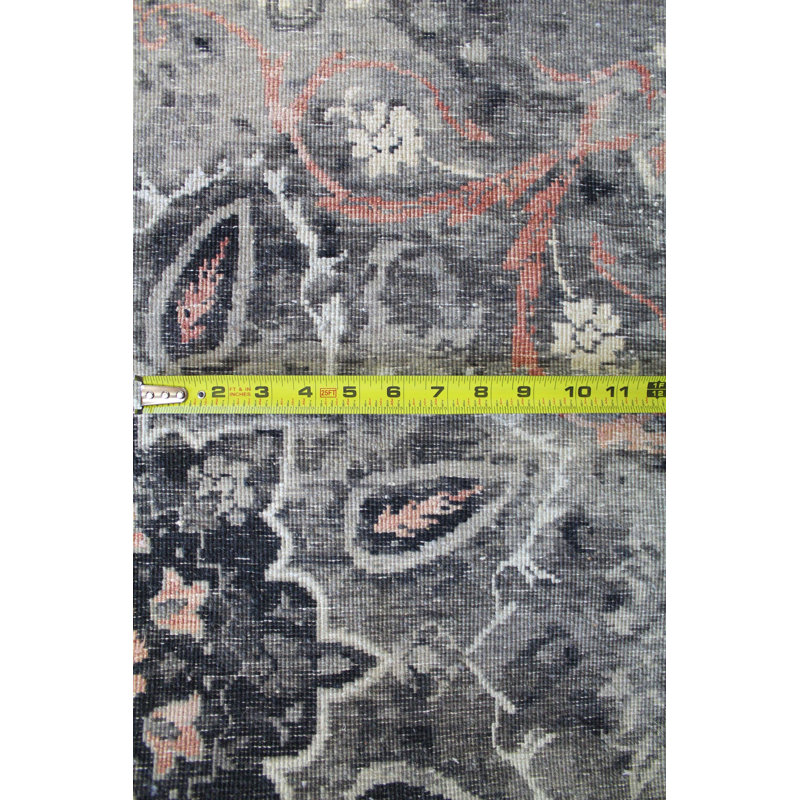 Tapis unique brun / gris anthracite / rouille 8 pi 11 po x 11 pi 10 po Bhavna