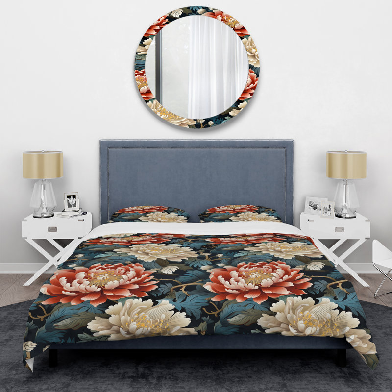 Ensemble de housse de couette Imperial Grandeur II, Housse de couette pour grand lit et 2 taies décor