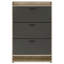 Armoire à chaussures en bois d'ingénierie à 3 niveaux Kyla-284768287