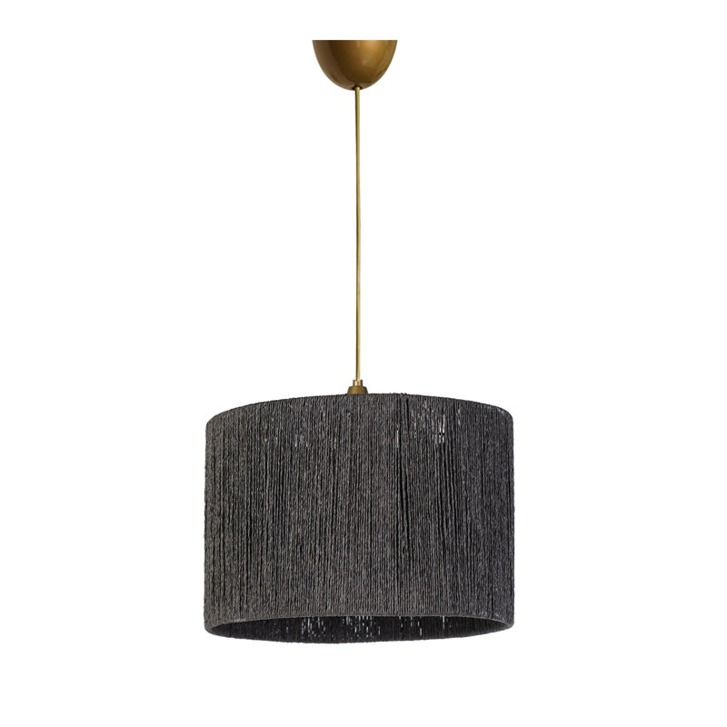 Elegant Grey Chandelier with Plastic Body, 7.9 x 11.8 inches | Adjustable Height up to 23.6 inches | E27 Socket, Max 40W | Stylish Lighting Fixture for Home Decor, Dining Room, and Living Spaces