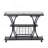 Bar Cart With Wine Rack Tempered Glass Metal Frame Wine Storage