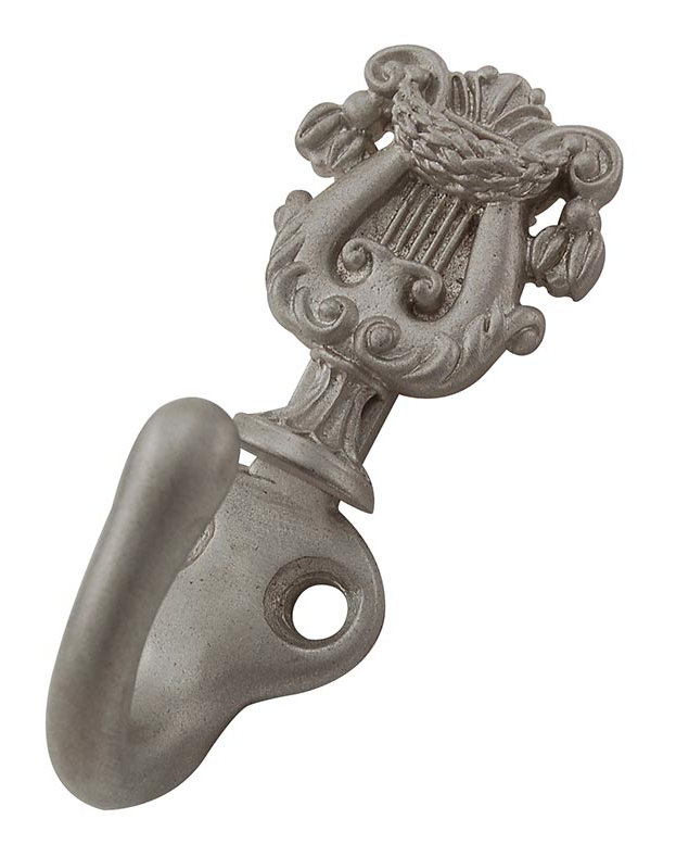 Sforza Metal Wall Wall Hook, Polished Silver