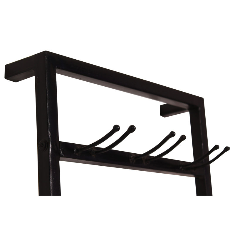 Spearman 4 Bottle Wall Shelf in Black