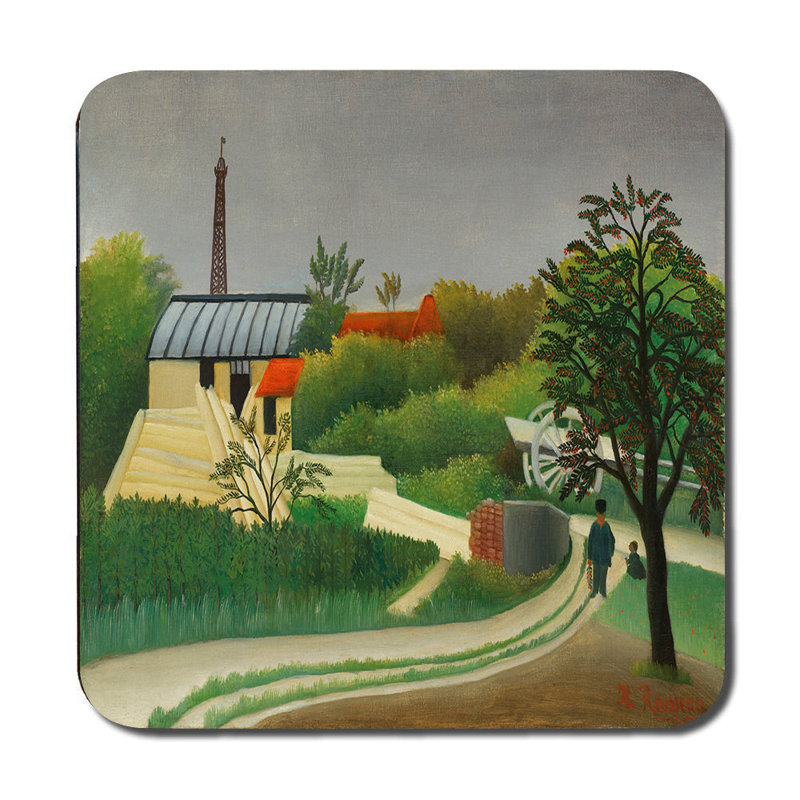 Landscape Park Scene Placemat And Coaster Set For Dining Table Decor