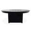 Table de feu 54 po ronde en polymère de qualité marine avec tablette au propane-109665575