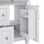 Meuble-lavabo de salle de bain avec lavabo intégré, armoire autoportante avec tiroir rabattable et tablette réglable-334968864