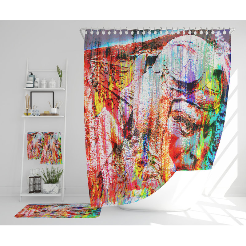 Naviyan Polyester Shower Curtain Set