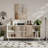 Modern tv stand with 2 sliding Doors and sturdy legs